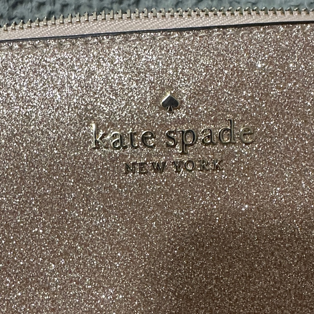 Kate Spade Metallic Rose Gold Cosmetic Case - Picture 4 of 4